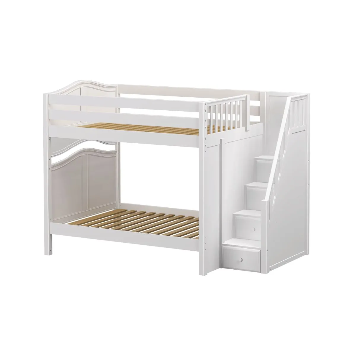 Full High Bunk Bed with Stairs