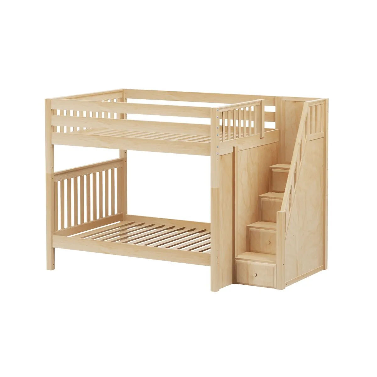 Full High Bunk Bed with Stairs