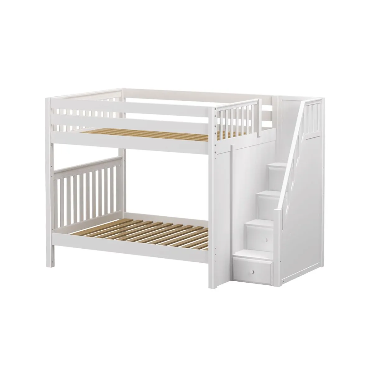 Full High Bunk Bed with Stairs
