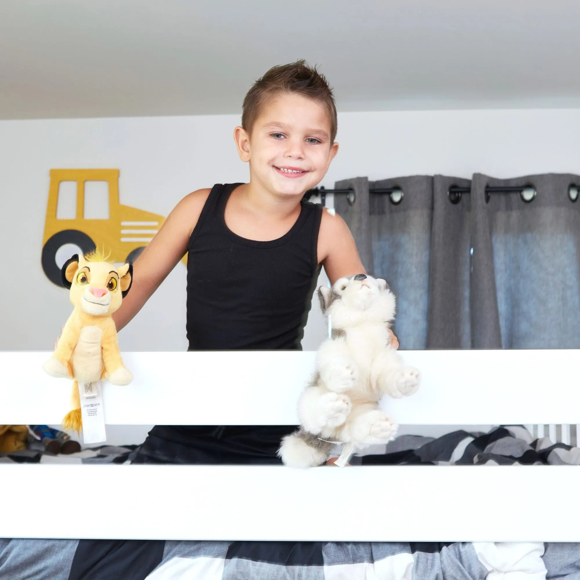 Full Medium Bunk Bed with Stairs