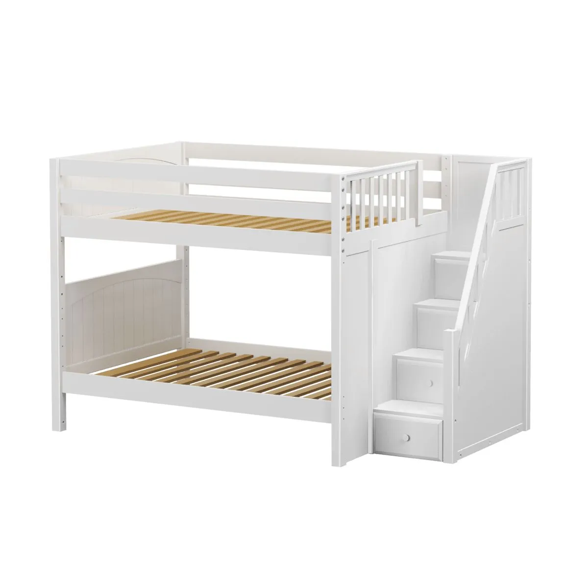 Full Medium Bunk Bed with Stairs