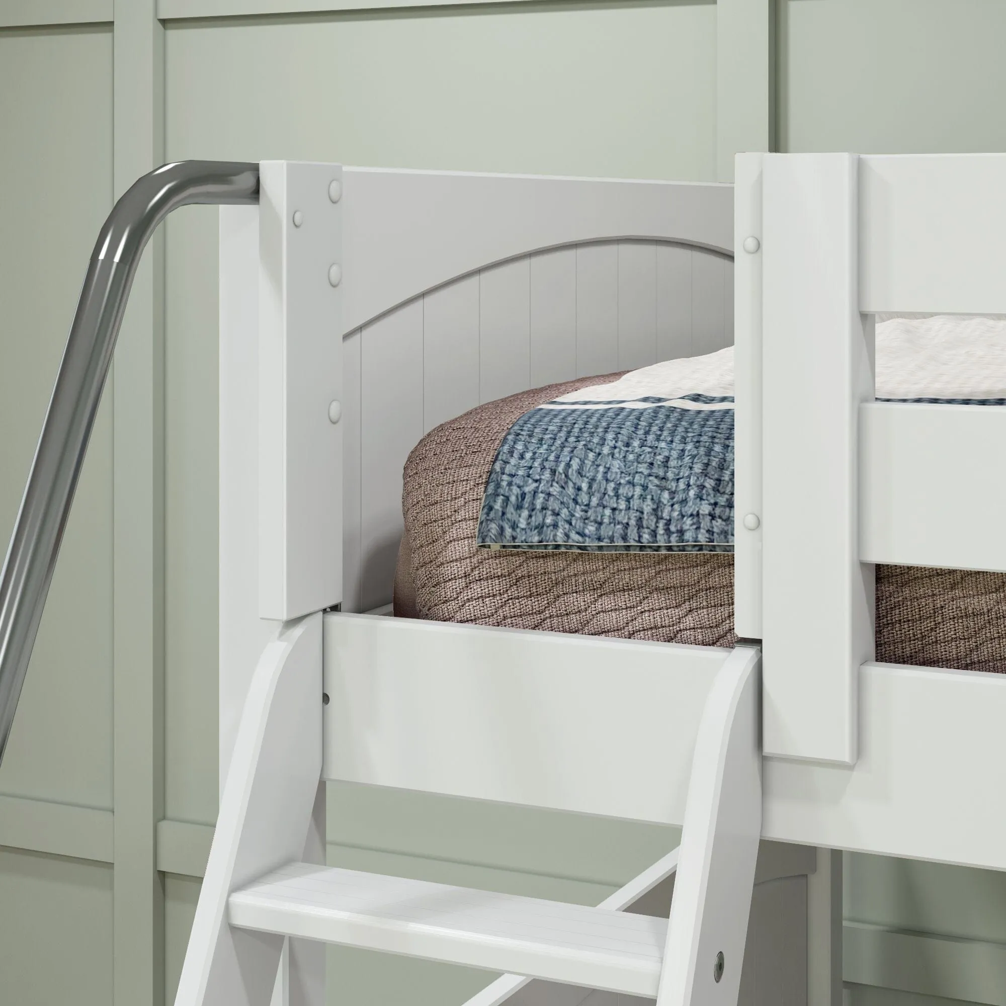 Full XL   Twin XL High Corner Bunk with Ladders
