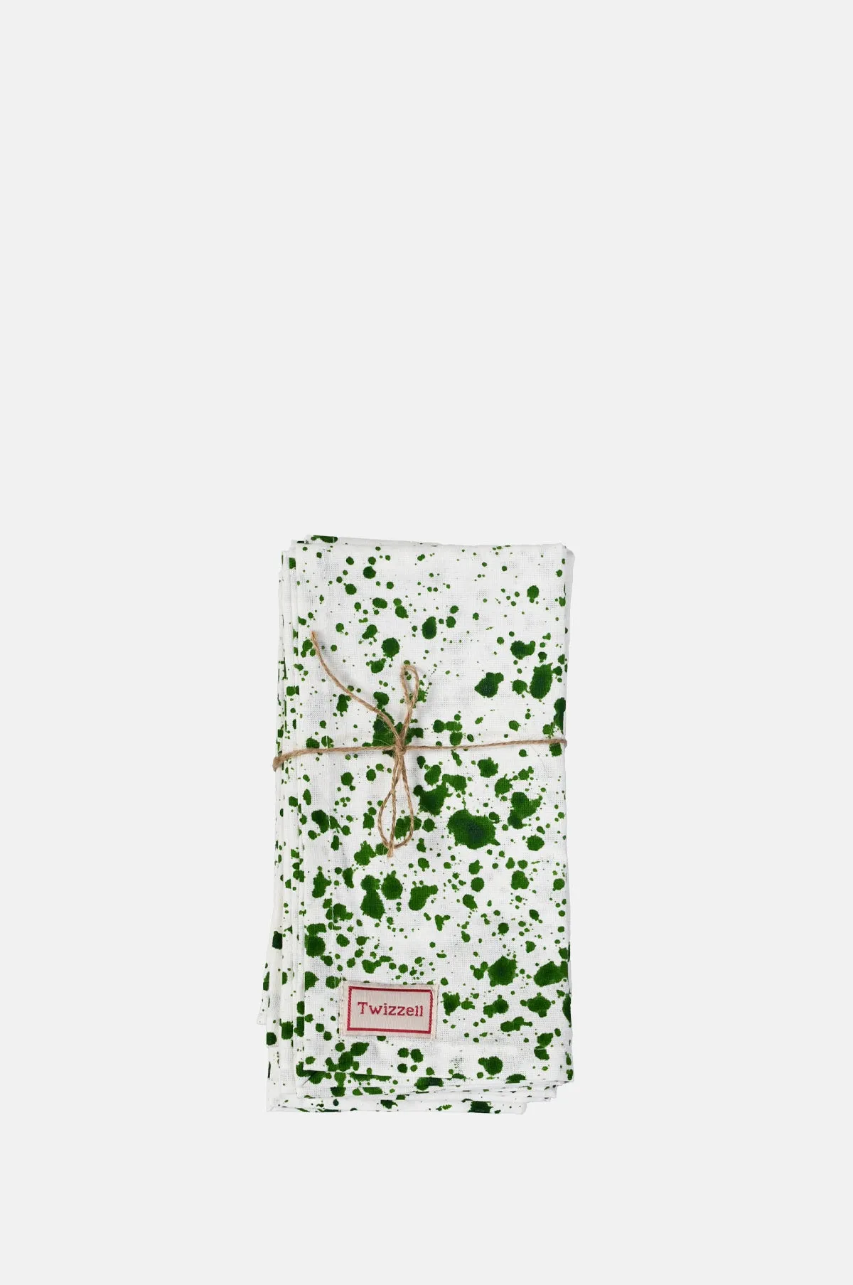 Green Splatter Napkins Set of 4