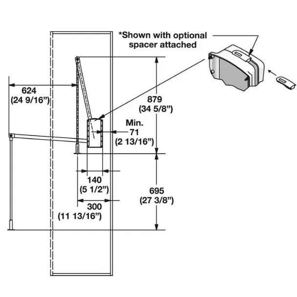 Hafele Closet Rod Pull Down 26 lbs Weight Capacity