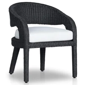 Hawkins Outdoor Dining Chair, Vintage Coal
