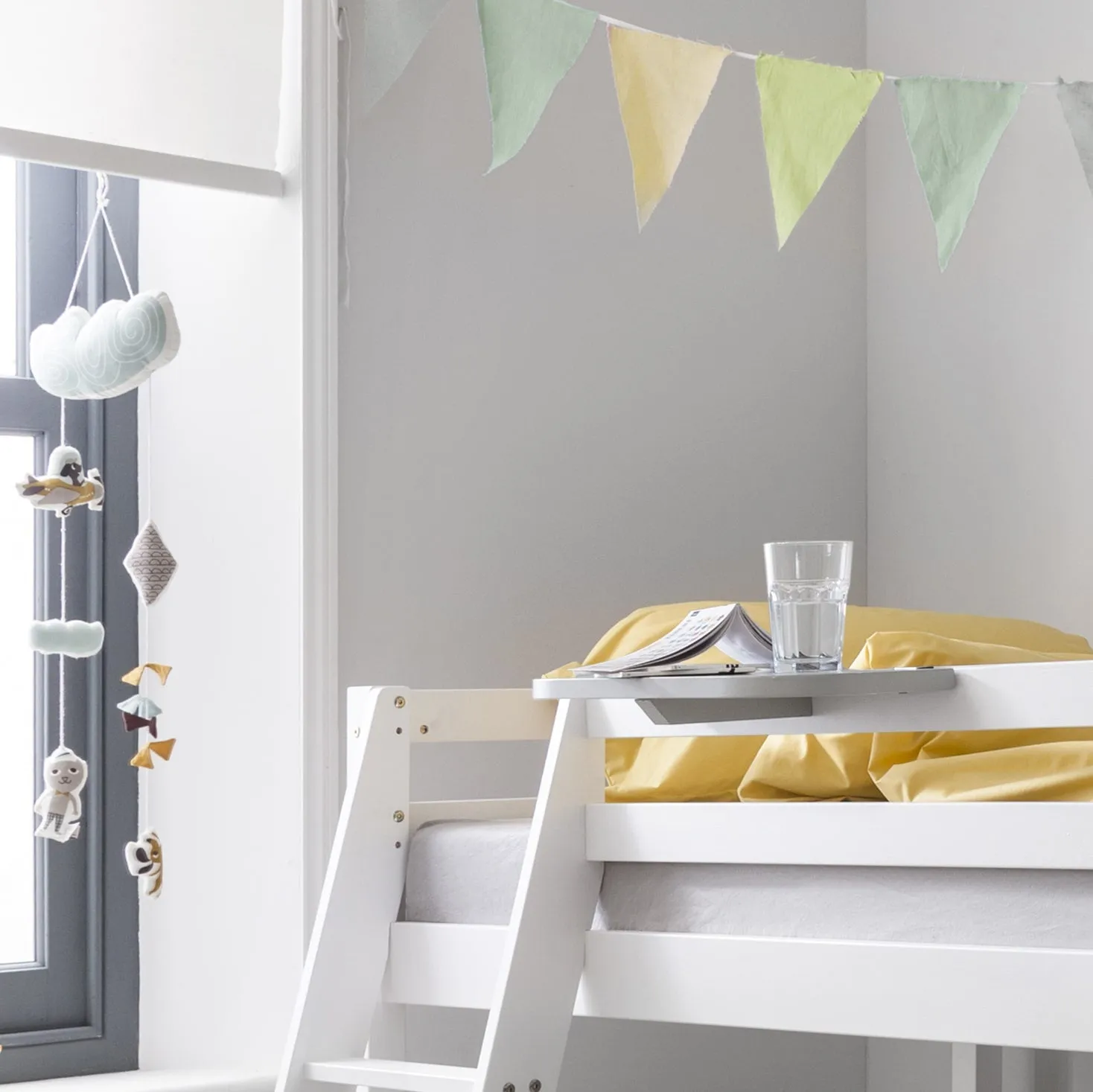 Hilda Cabin Bed with Bunk Underbed and Play Area in Classic White