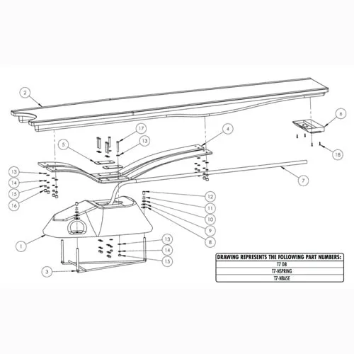 Inter-Fab T7 Diving Base & Jig - Tan - T7-NBASE-51