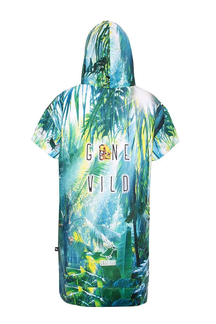 Jungle Call women's quick-dry surfing poncho / change robe