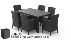 Keter Julie Miami Dining Set - Graphite
