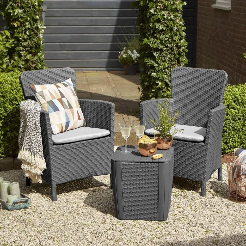 Keter Julie Miami Dining Set - Graphite