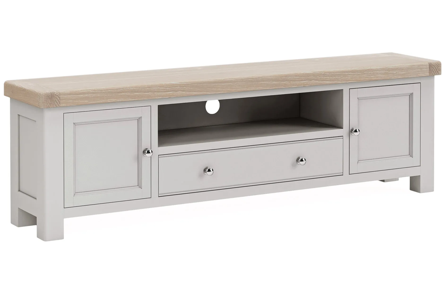 Kilronan - Grey And Oak Large Tv Entertainment Unit