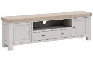 Kilronan - Grey And Oak Large Tv Entertainment Unit