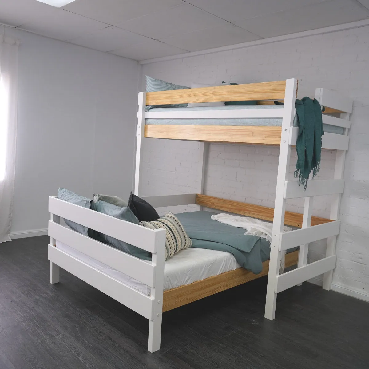 King Single Loft Bed with Queen Bed