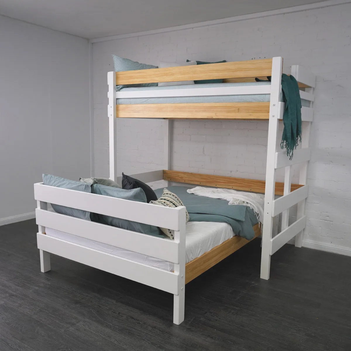 King Single Loft Bed with Queen Bed