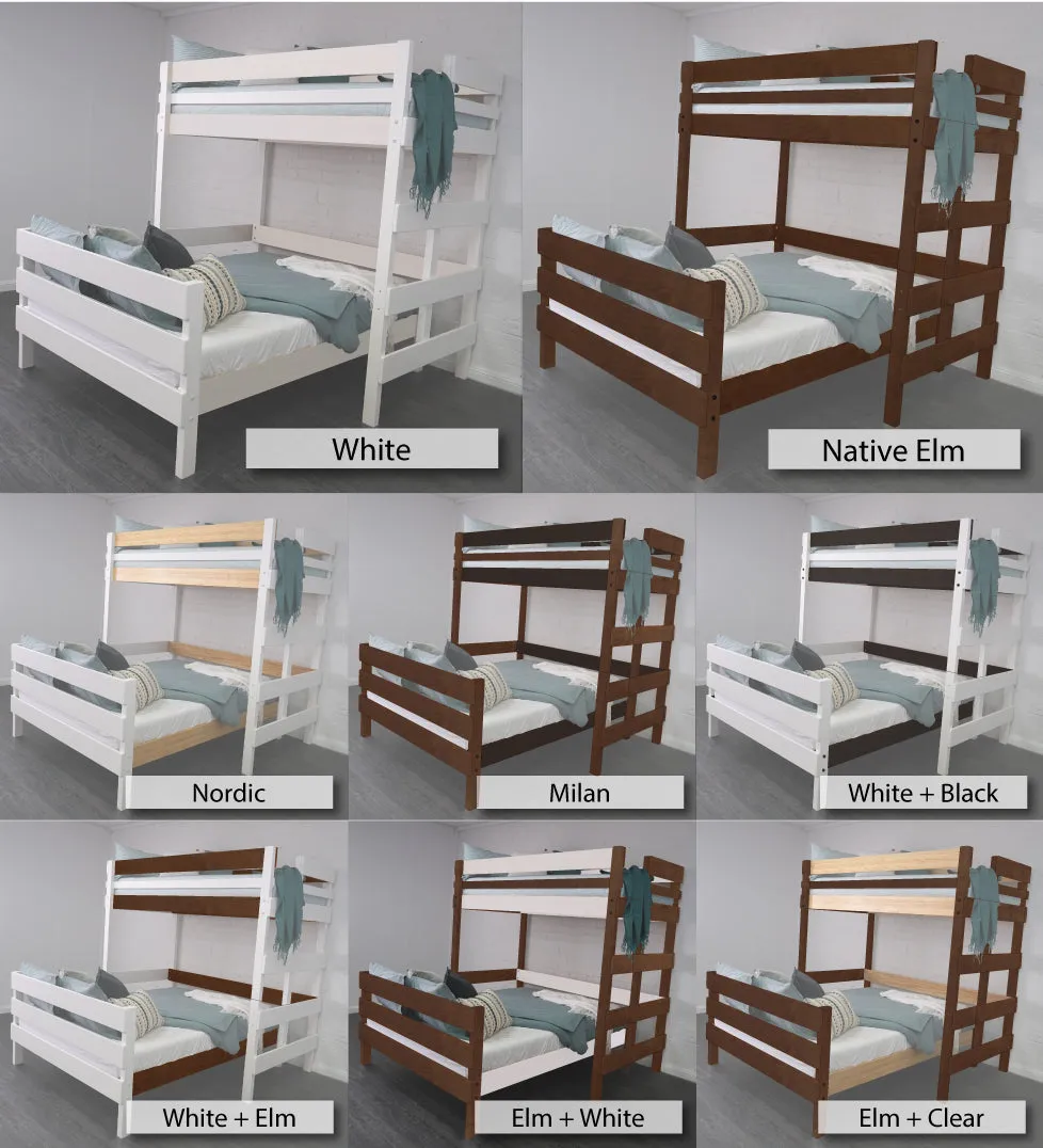 King Single Loft Bed with Queen Bed