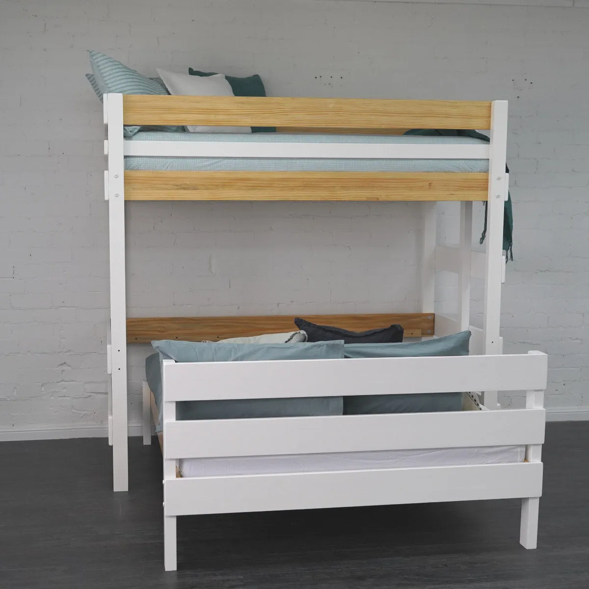 King Single Loft Bed with Queen Bed