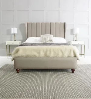 Lacey Winged Fabric Bed - 4ft Small Double
