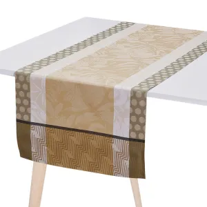 Le Jacquard Francais Table Runner "Nature Urbaine" Beige