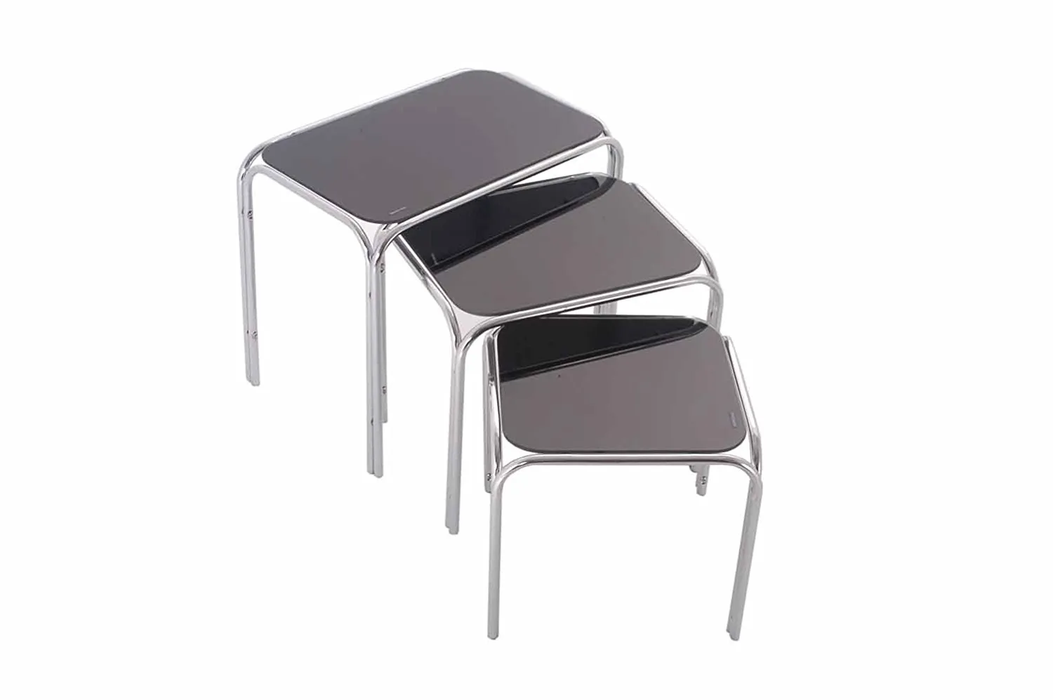 Lisbon Nesting Tables/Side End Tables-Black