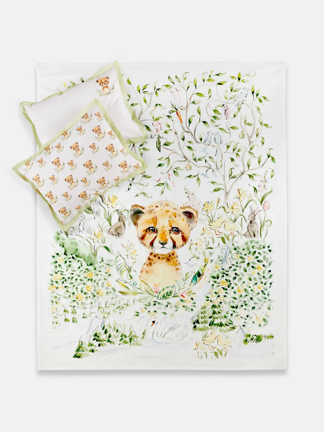 Here is an optimized version of your product title:

Cozy Little Leo Twin Bed Sheet Set with Two Pillow Covers - Perfect for Kids Bedding

This title includes modifiers like Cozy, Twin, and Perfect for Kids Bedding to make it more appealing and informative.