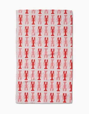 Lobster Stripe Tea Towel
