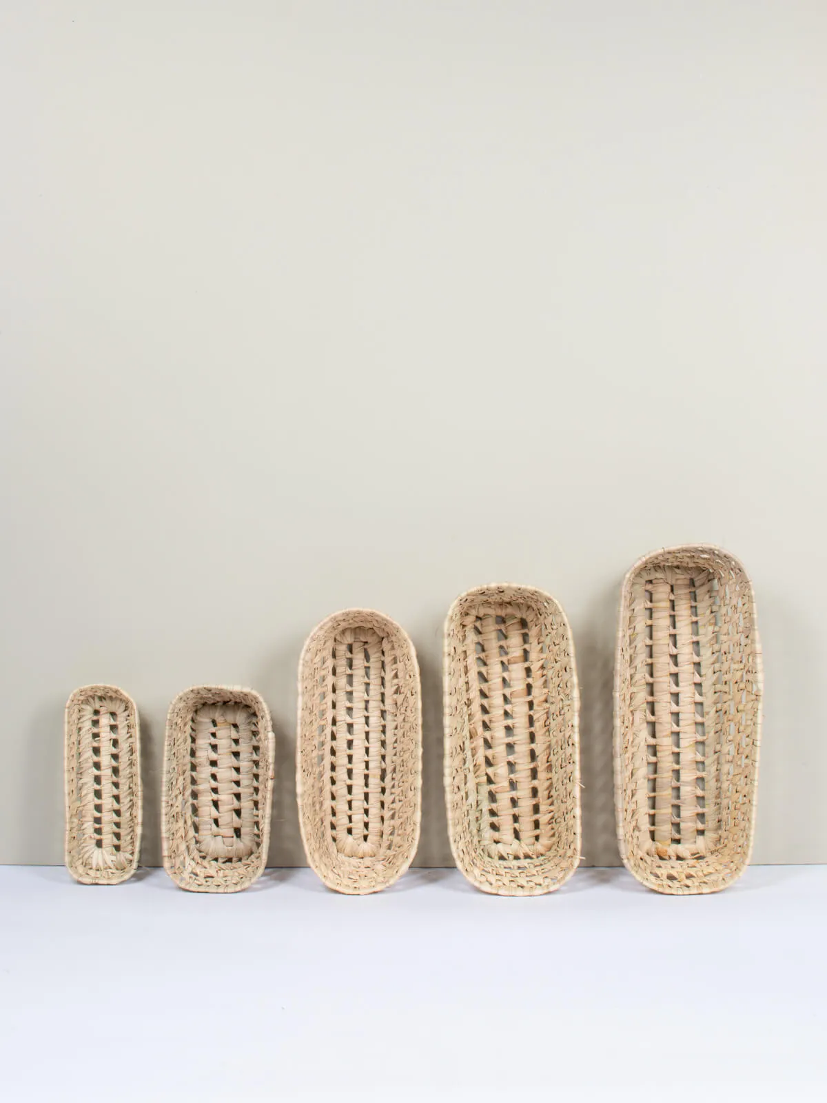 Long Open Weave Storage Trays