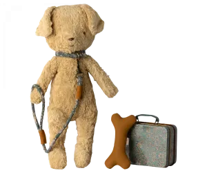 Maileg Puppy Dog Accessories in Blue Tin