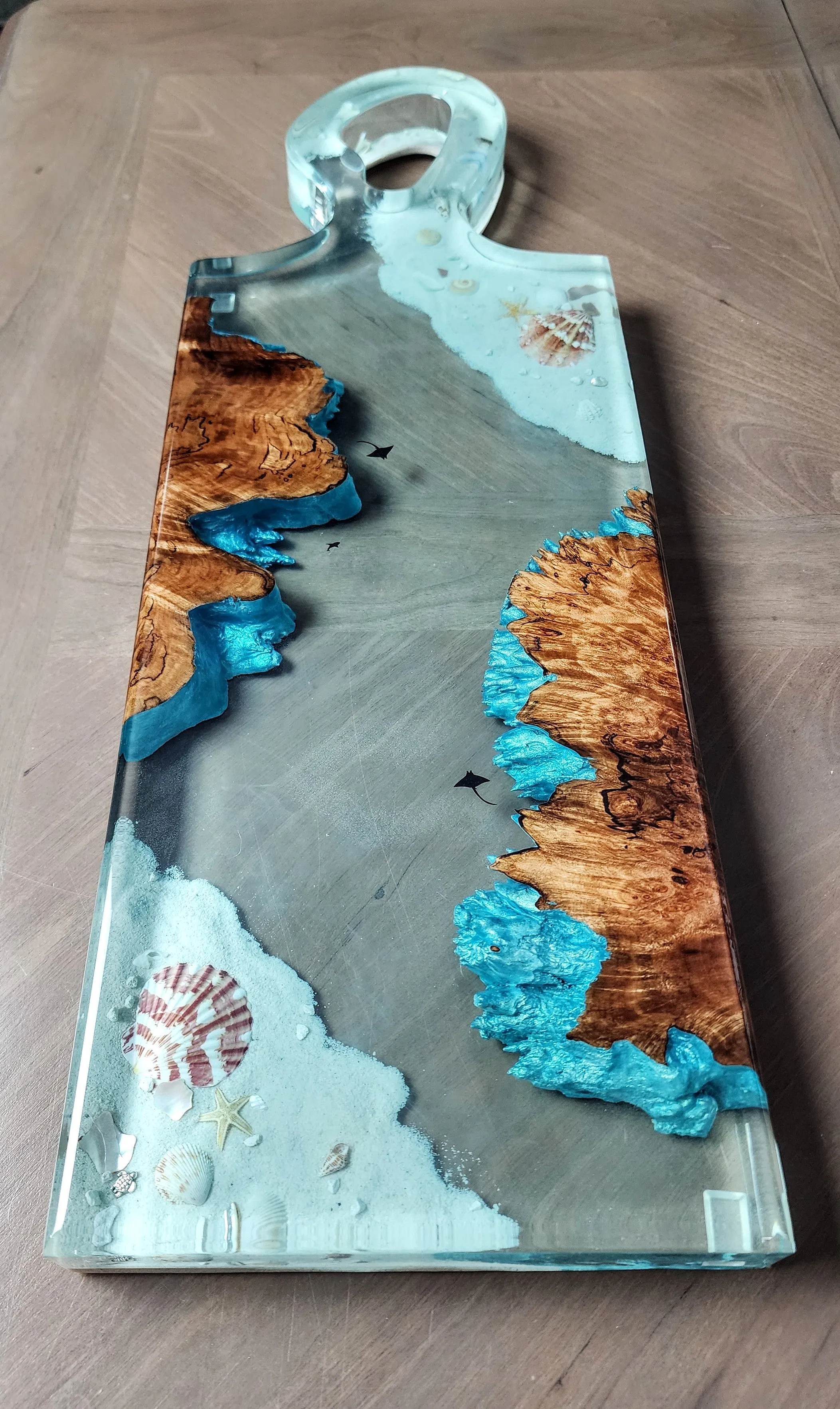 Maple Burl Cove Serving Board