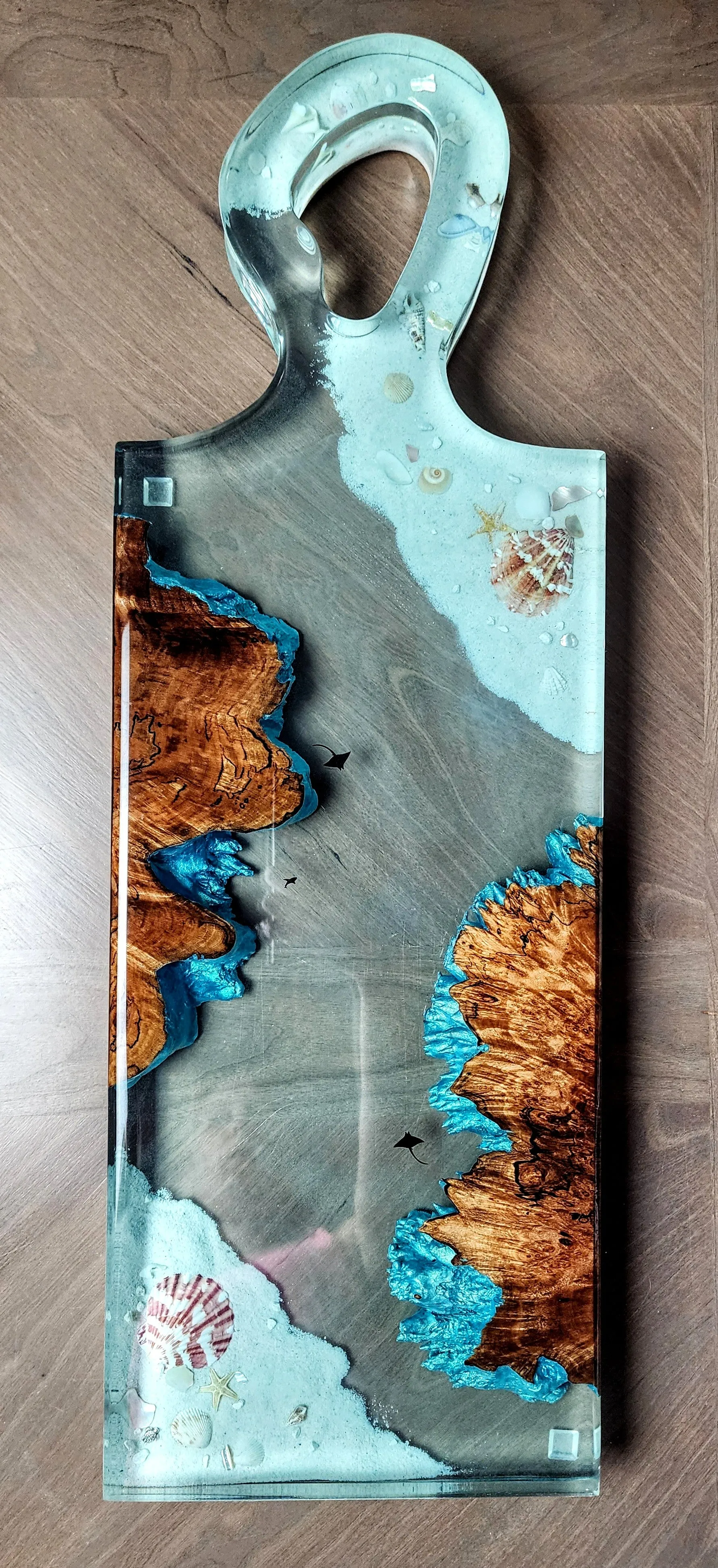 Maple Burl Cove Serving Board