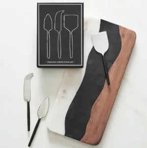 Marble   Wood Serving Board