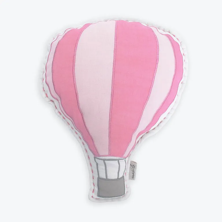 Masilo Organic Shaped Cushion - Up Up & Away (Pink)
