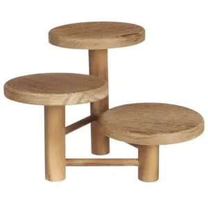 Mica Decorations 29cm Brown Wooden Table