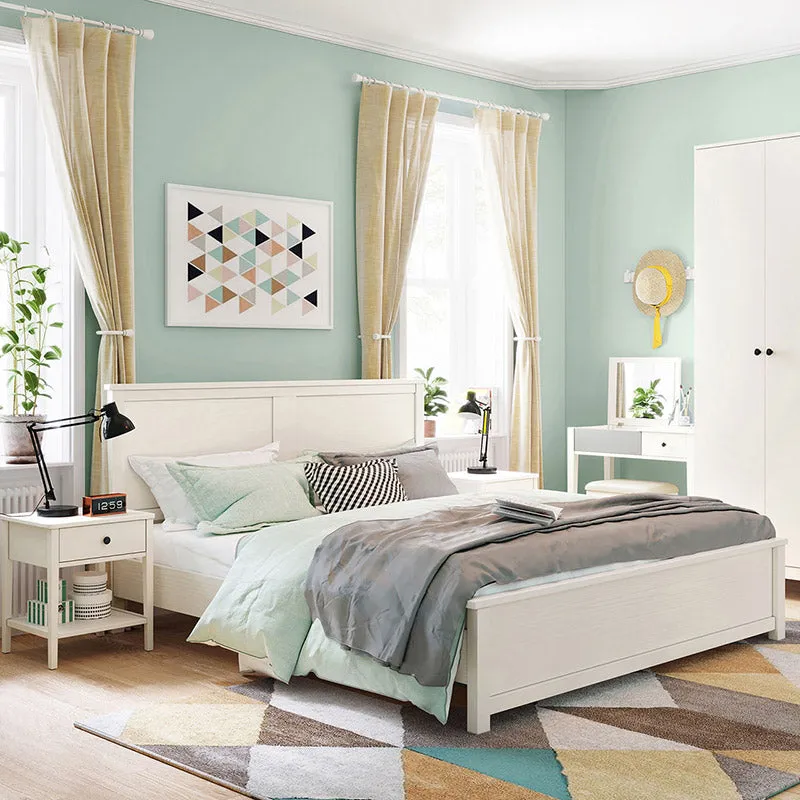 Minimalist Cream Bedset with Matress and Headboard