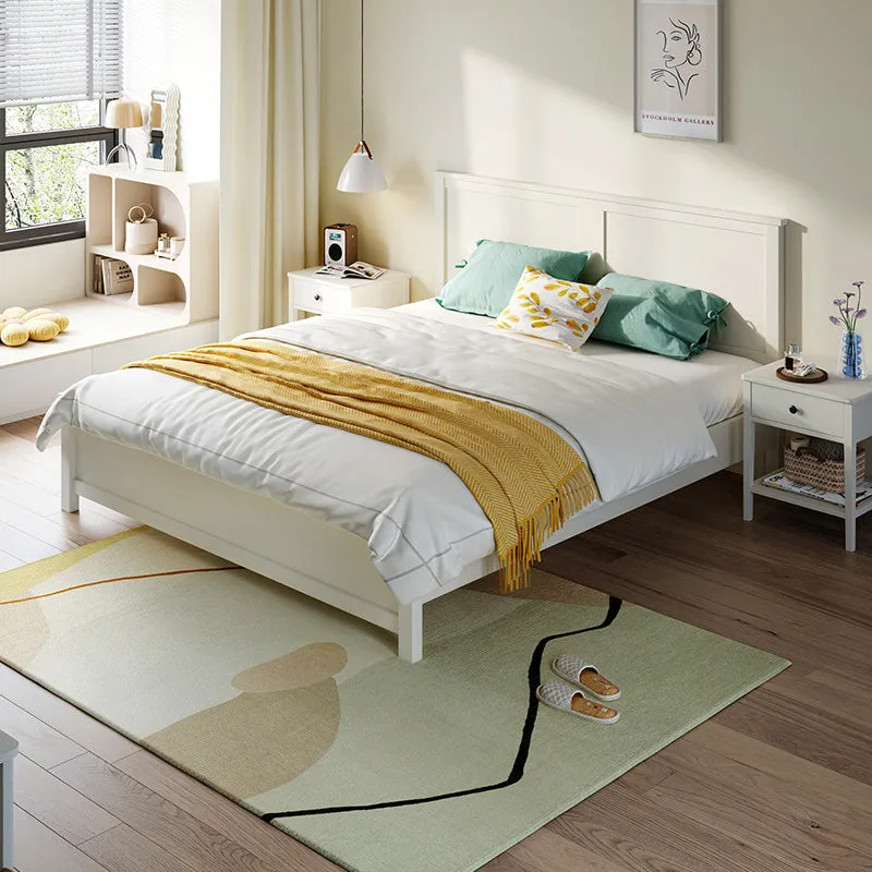 Minimalist Cream Bedset with Matress and Headboard