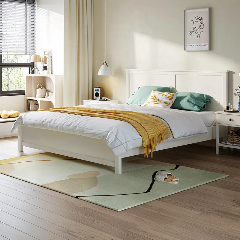 Minimalist Cream Bedset with Matress and Headboard