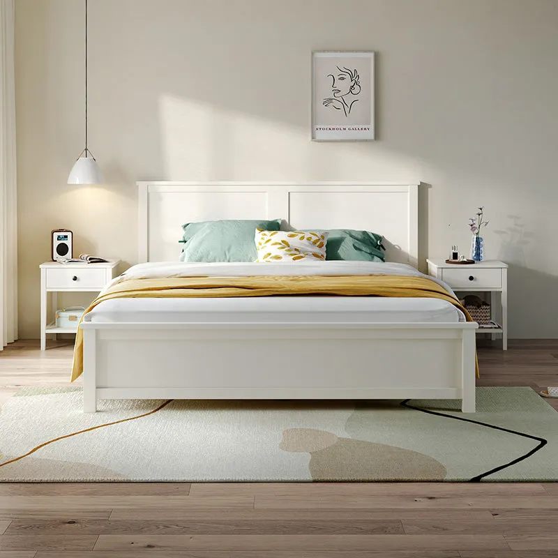 Minimalist Cream Bedset with Matress and Headboard