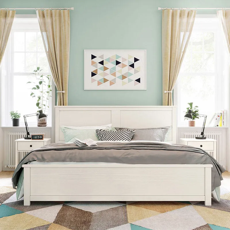 Minimalist Cream Bedset with Matress and Headboard