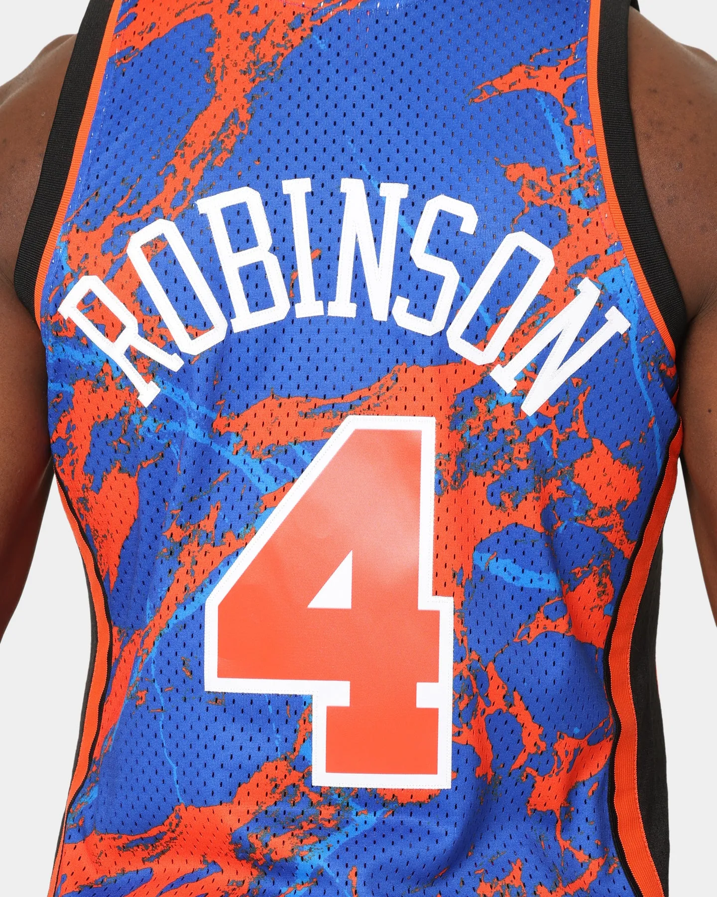 Mitchell & Ness New York Knicks Nate Robinson #4 '05-'06 Marble Swingman Jersey Blue
