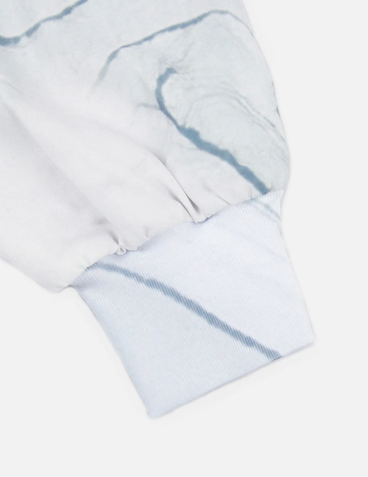 Mock Neck Marble-pattern Print Dress
