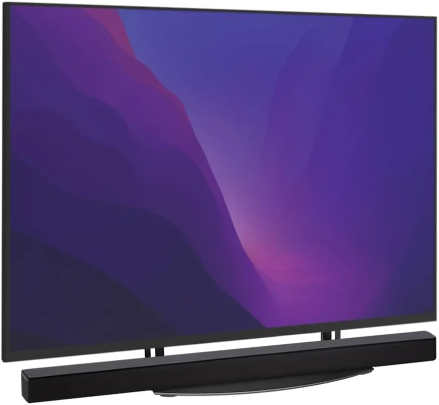 Monoprice TV Mounted Glass Shelf, Allows above or below TV Mounting of Blu-Ray Player, Cable Box, Game Console, Streaming Device, Soundbar, or Center Speaker (Max 22 Lbs, VESA 400X300) Black