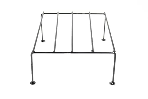 NAYRA® 's Metal Planter Stands Black Color Modern and Durable Square Shape Planter Stand /Planter Holder for Indoor and Outdoor (Set of 12 Stands)
