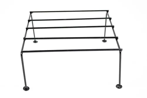 NAYRA® 's Metal Planter Stands Black Color Modern and Durable Square Shape Planter Stand /Planter Holder for Indoor and Outdoor (Set of 12 Stands)