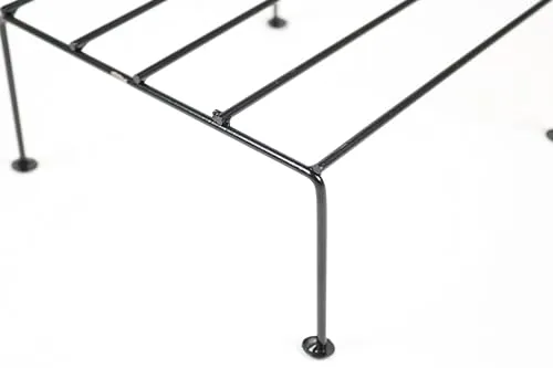 NAYRA® 's Metal Planter Stands Black Color Modern and Durable Square Shape Planter Stand /Planter Holder for Indoor and Outdoor (Set of 12 Stands)