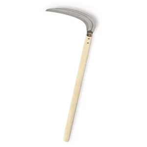 Nisaku KARIBARAIGAMA Japanese Stainless Steel Mowing Sickle, 7.5-Inch Blade