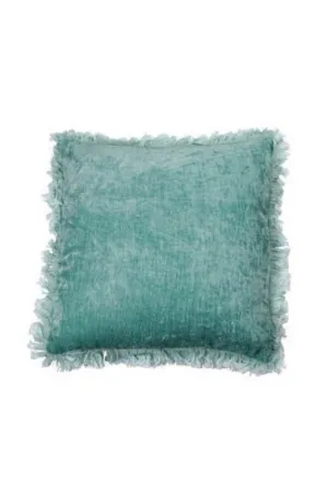 ORCA WASHED FRILL CUSHION SPEARMINT