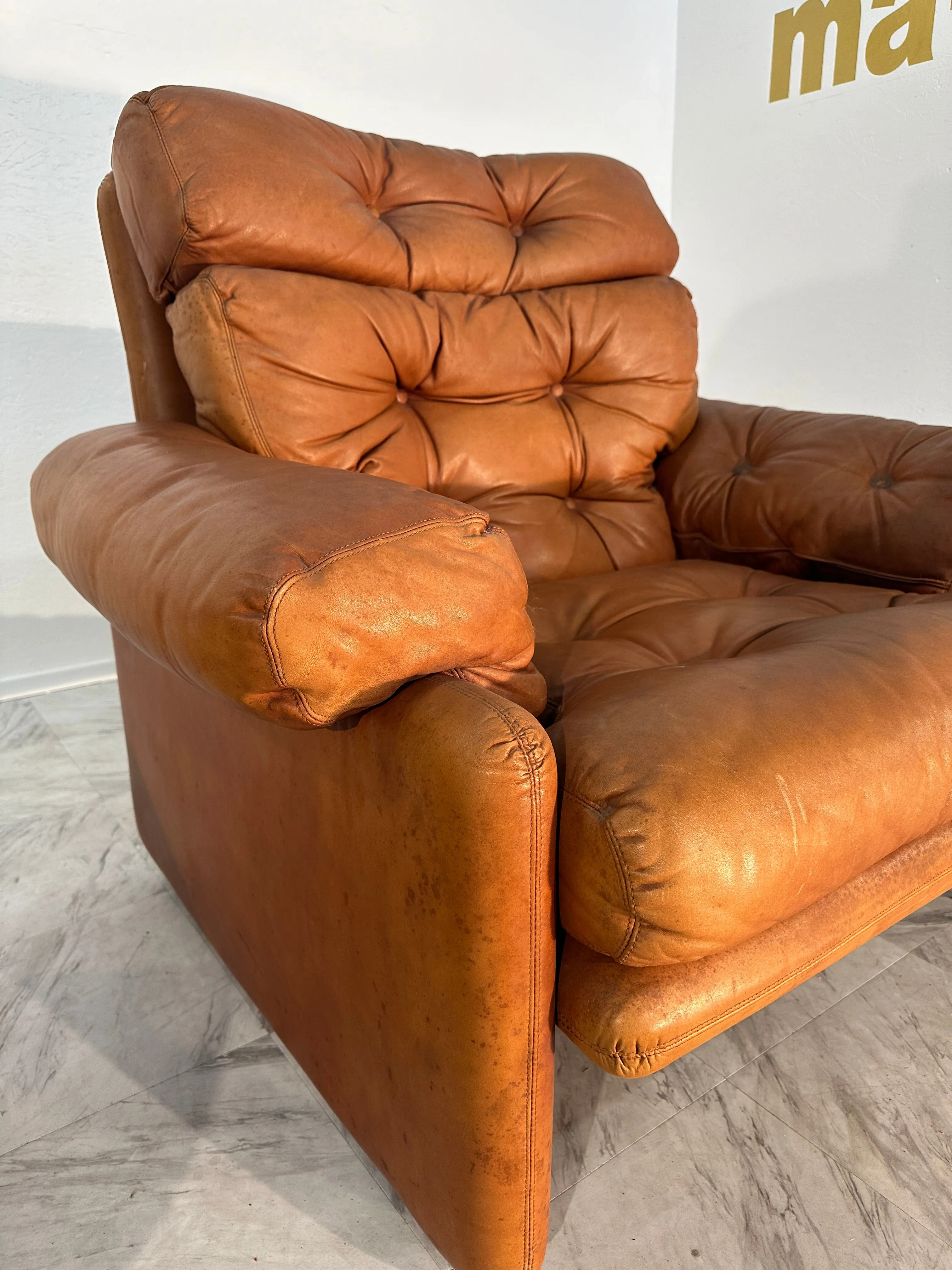 Pair of 2 Afra & Tobia Scarpa Coronado Chairs for C&B Italia 1960s