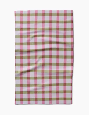 Patricia Plaid Tea Towel
