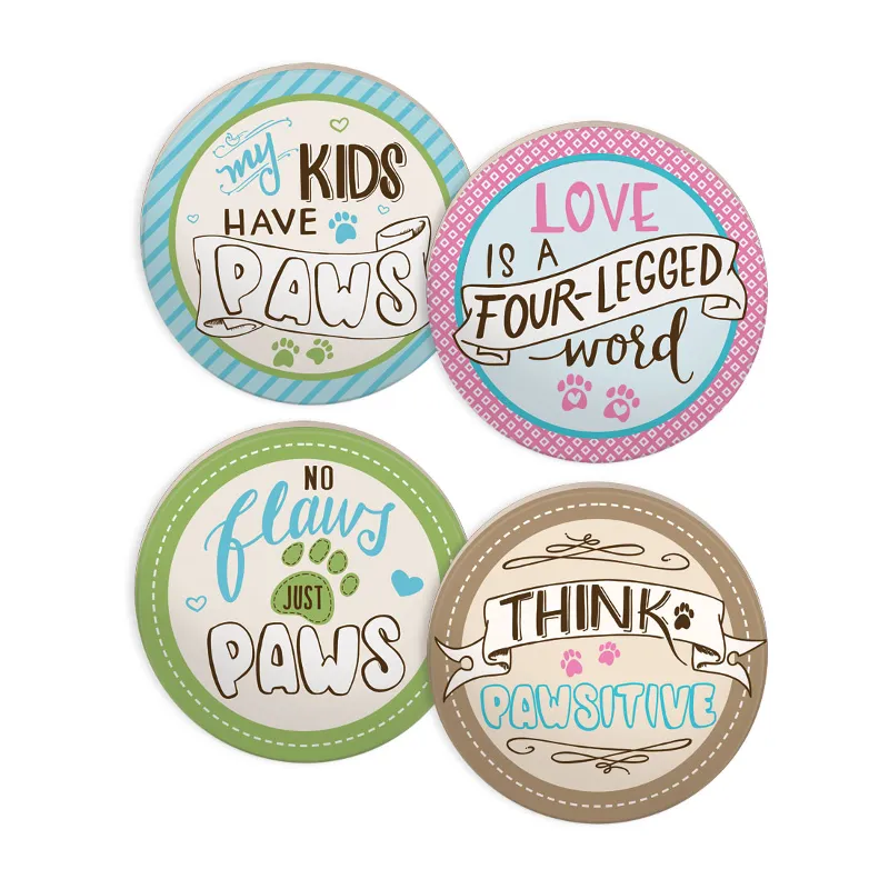 Pawsitive Drink Coaster Set