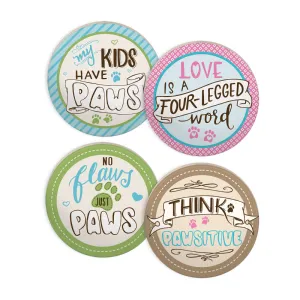 Pawsitive Drink Coaster Set