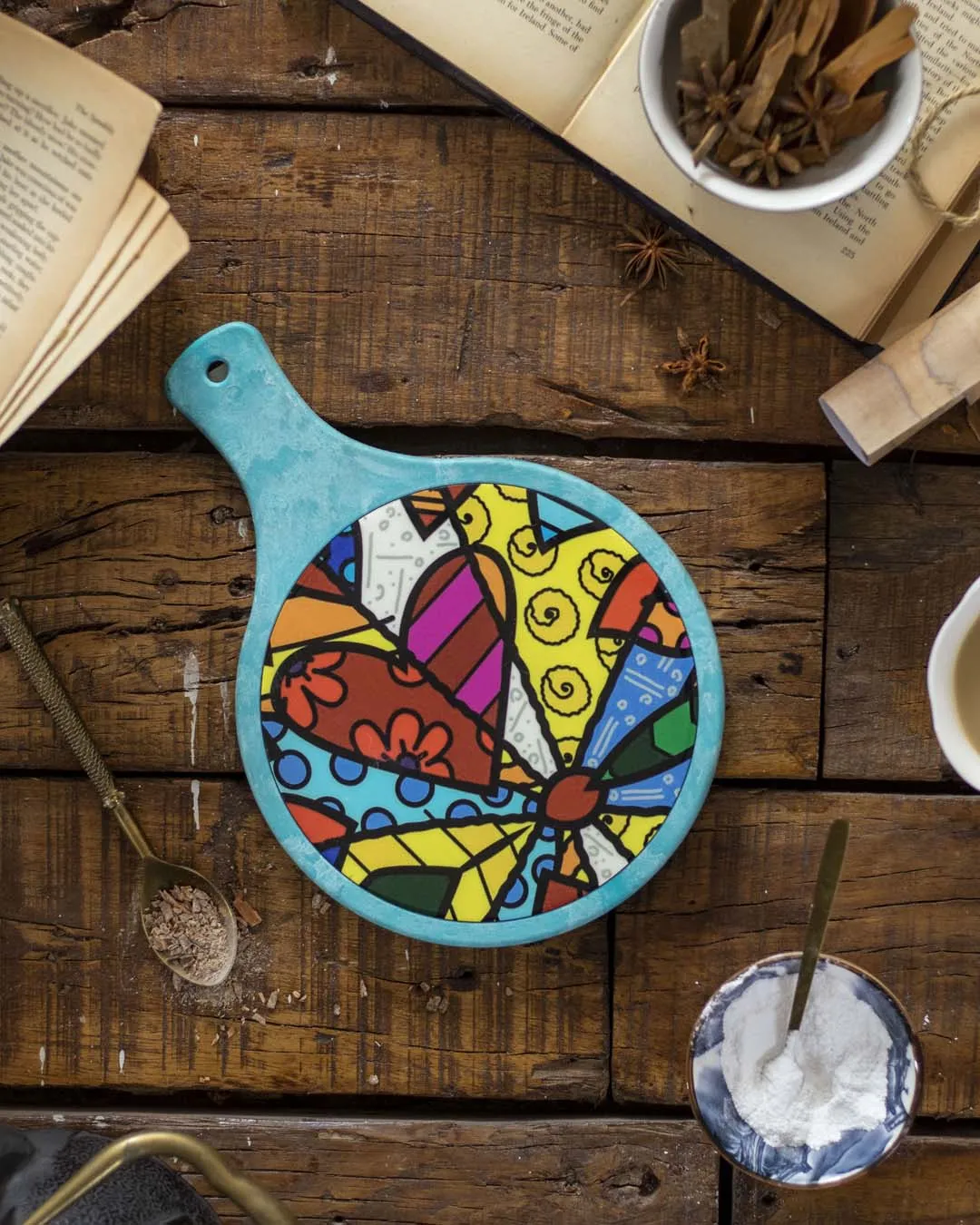 'Pop Art Passion' The Artful Trivet - Blue